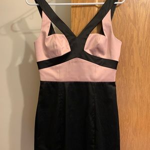 Geometric Bebe Mini Dress